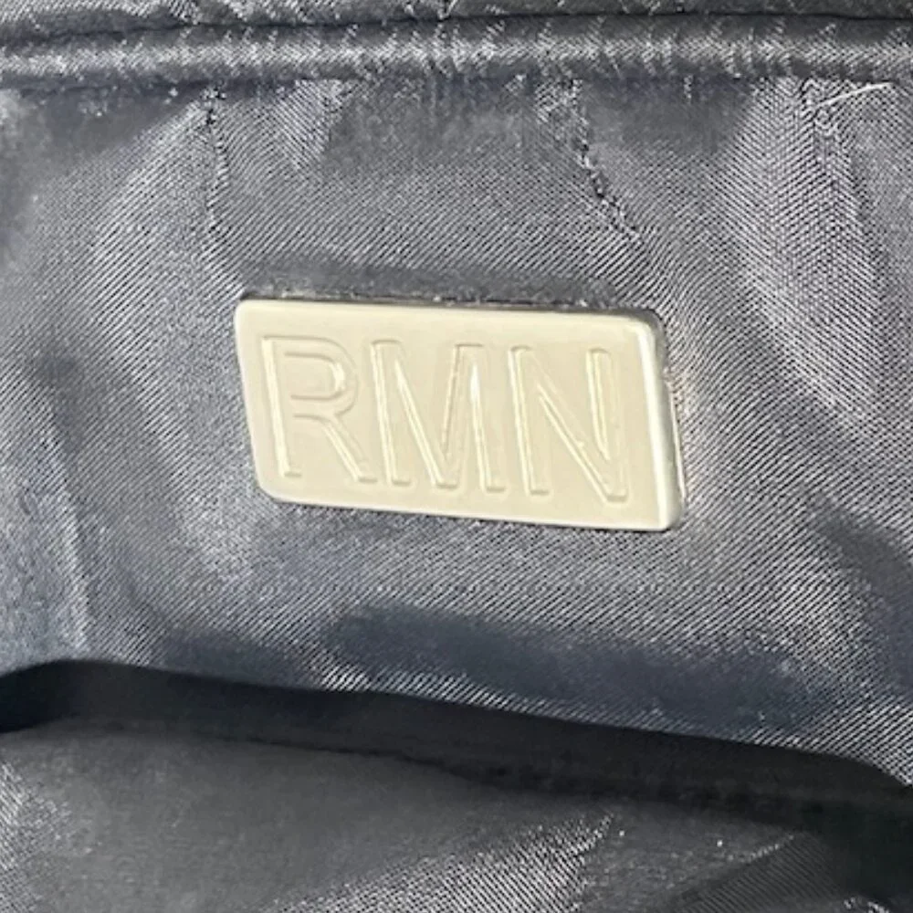 Black RMN Nylon Travel Messenger Laptop Notebook Tote Case Bag